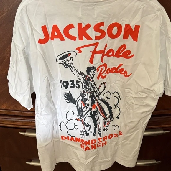 Diamond Cross Ranch White Men's Tee XL new - Picture 4 of 5